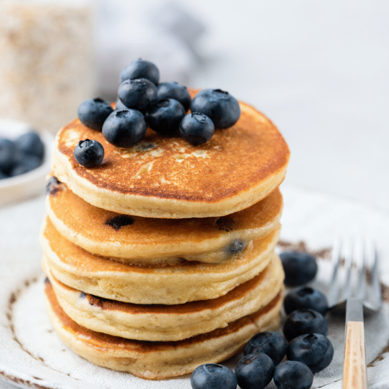 Blueberry Greek Yogurt Pancakes