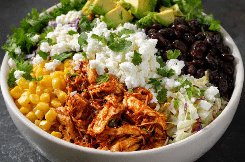 BBQ Chicken Cottage Cheese Bowl
