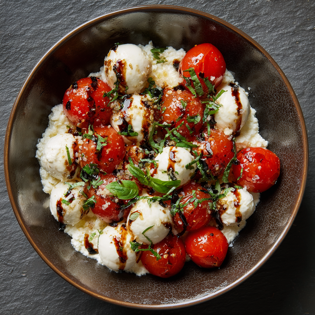 Caprese Cottage Cheese Bowl