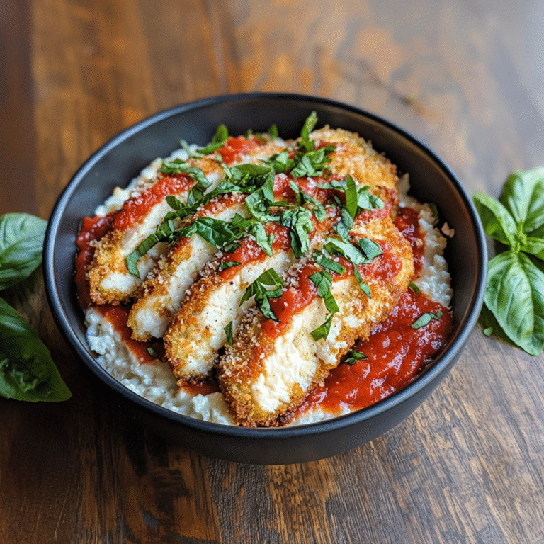 Chicken Parm Cottage Cheese Bowl