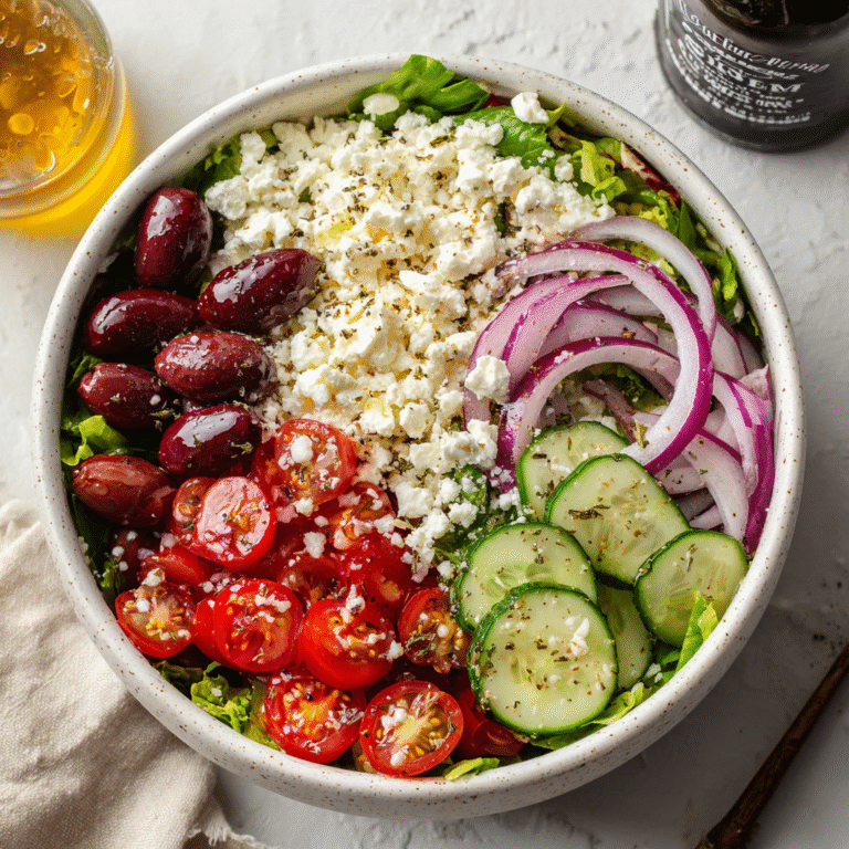 Greek Salad Cottage Cheese Bowl