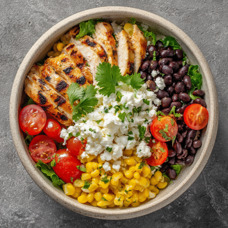 Southwest Chicken Cottage Cheese Bowl