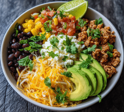 Turkey Taco Cottage Cheese Bowl
