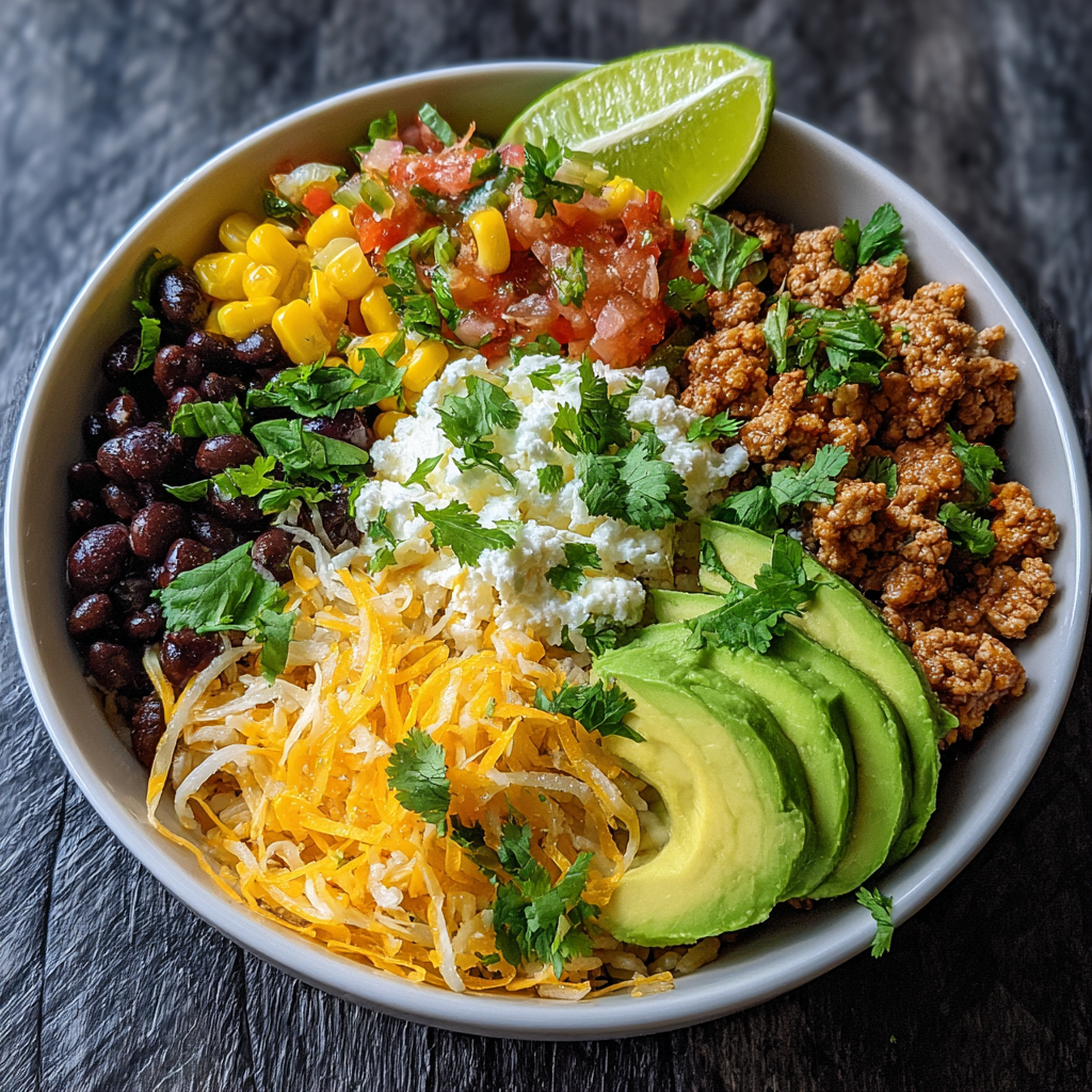 Turkey Taco Cottage Cheese Bowl