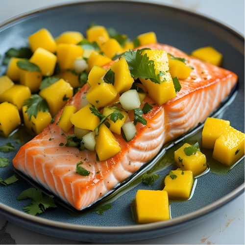 Salmon with Mango Salsa
