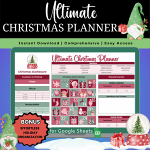 Ultimate Christmas Planner: Google Sheets